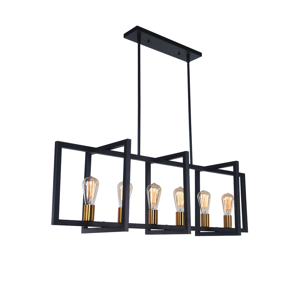 Quell Modern Farmhouse Metal Chandelier