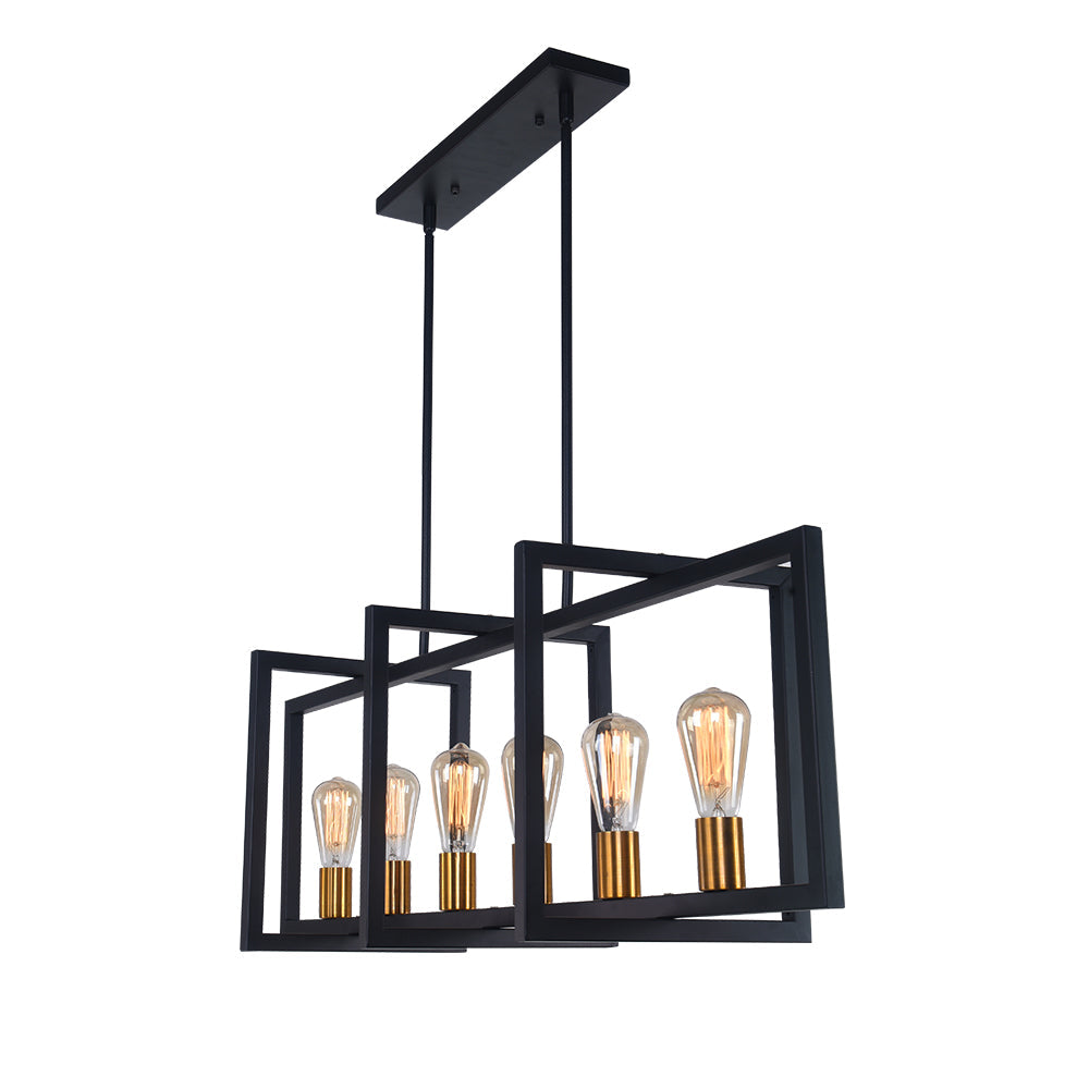 Quell Modern Farmhouse Metal Chandelier