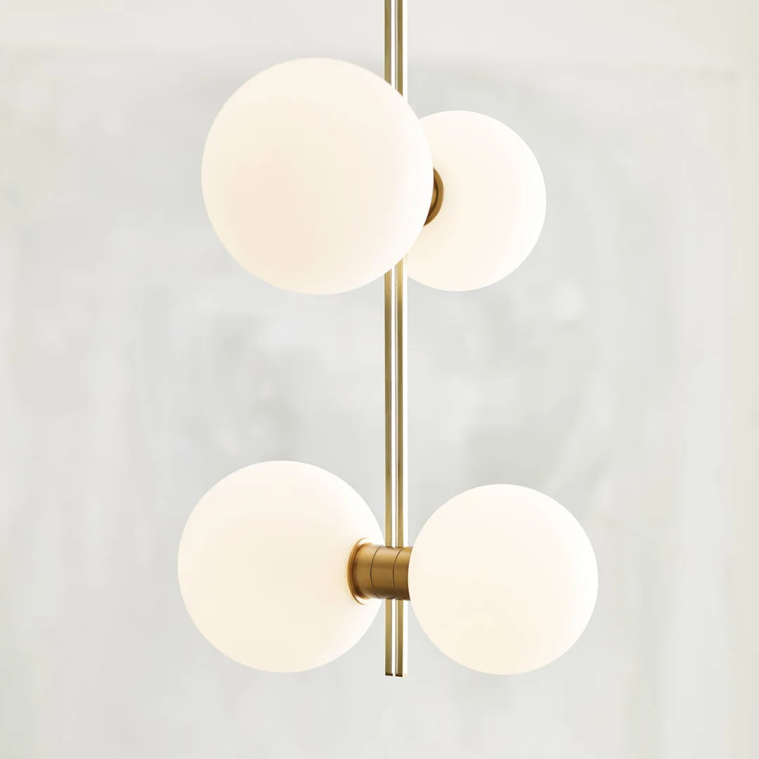 Zelirila Modern Premium Art Rail Glass Pendant Lamp - Lamp Copper