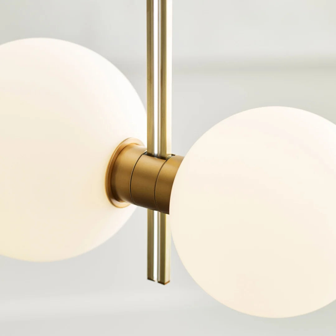Zelirila Modern Premium Art Rail Glass Pendant Lamp - Lamp Copper