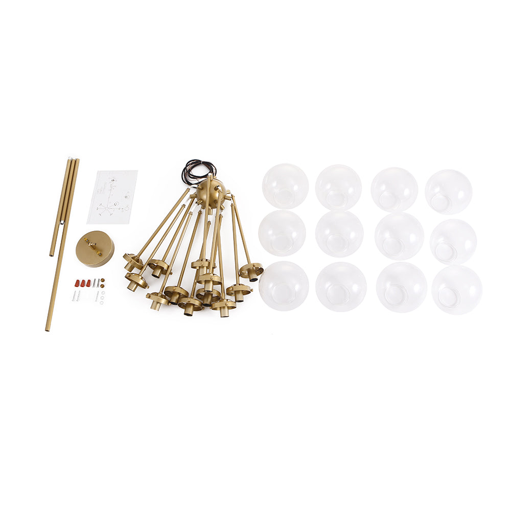 Boreal Modern Sputnik Metal Chandelier