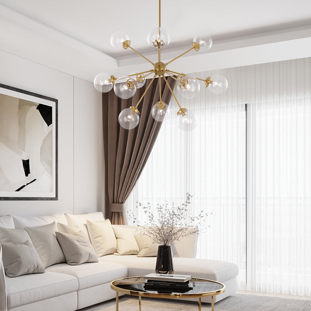 Boreal Modern Sputnik Metal Chandelier
