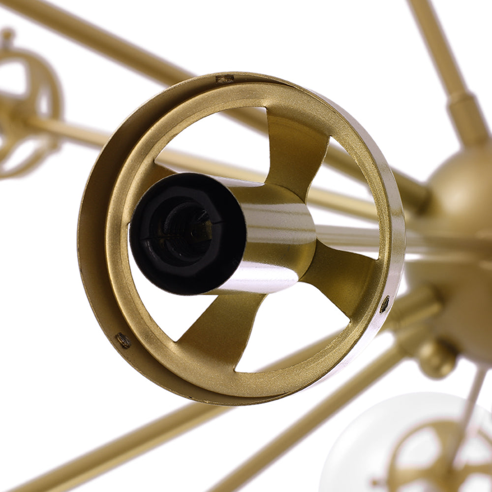 Boreal Modern Sputnik Metal Chandelier