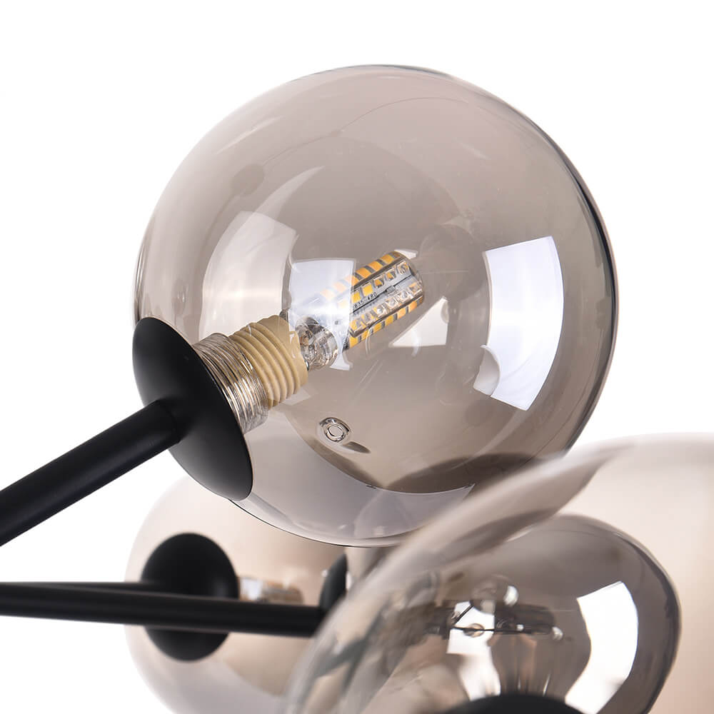 Seriva Modern Metal Glass Chandelier