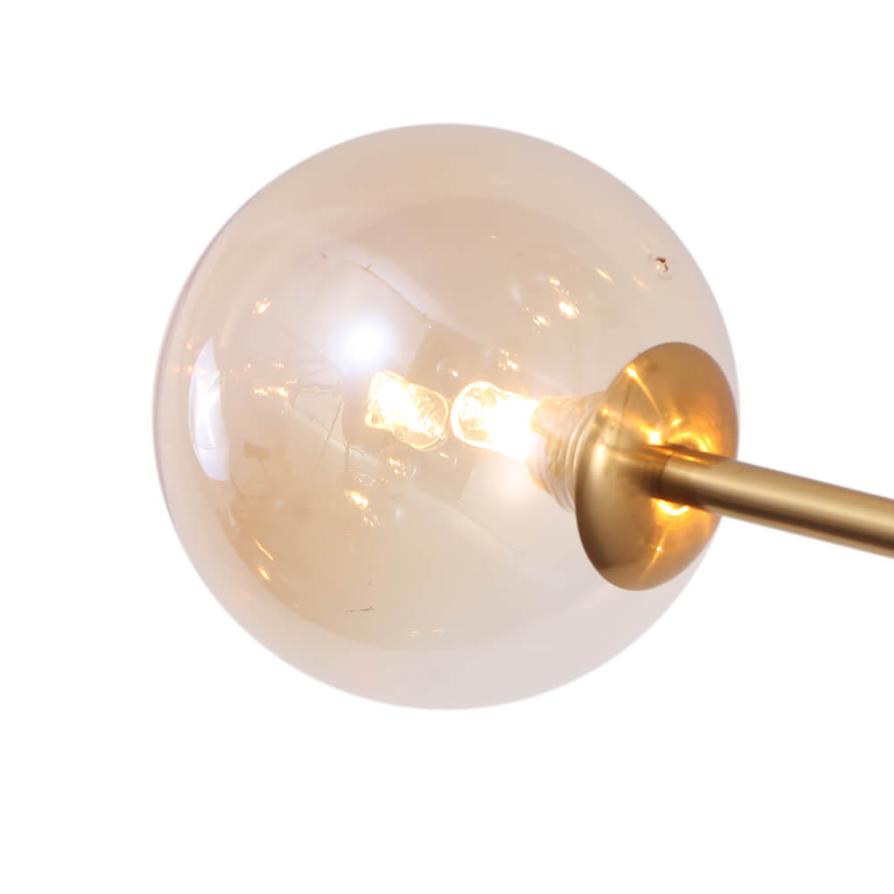 Seriva Modern Metal Glass Chandelier