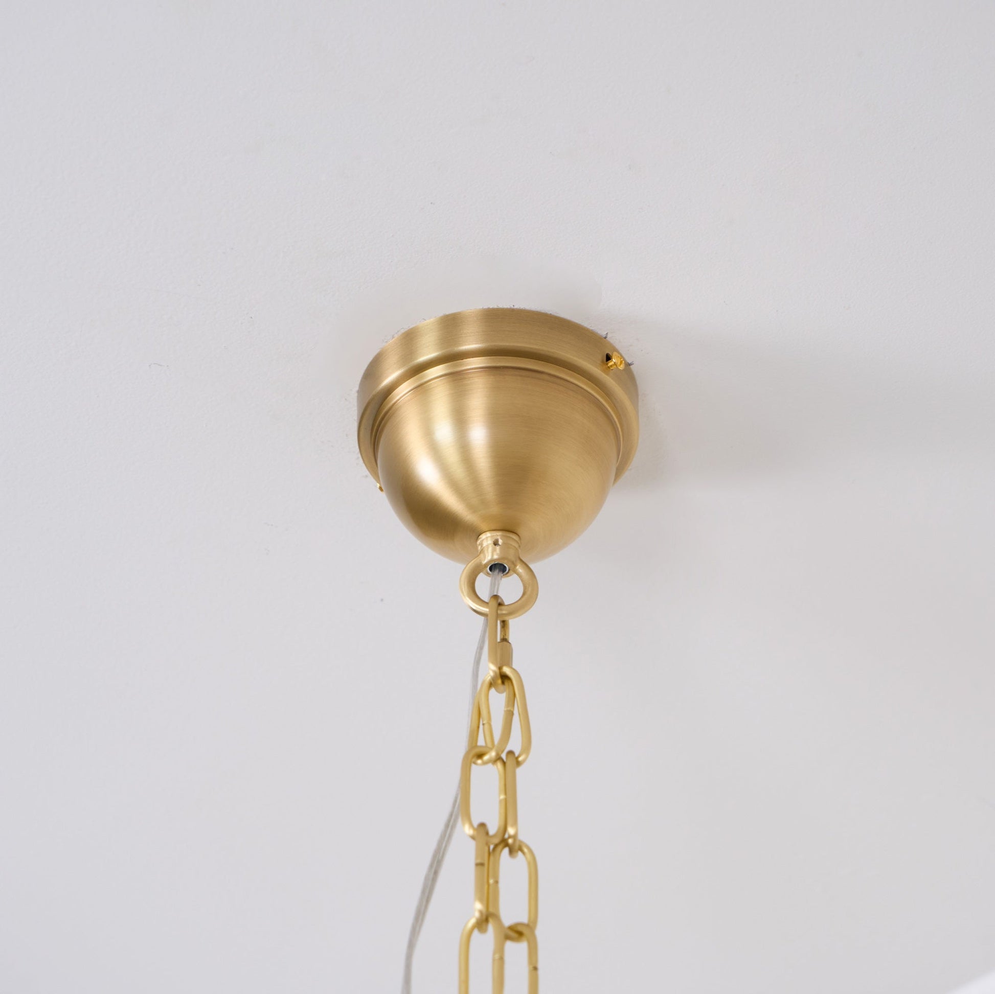 Elirora Elegance Vintage Brass Fabric Chandelier - Lamp Copper