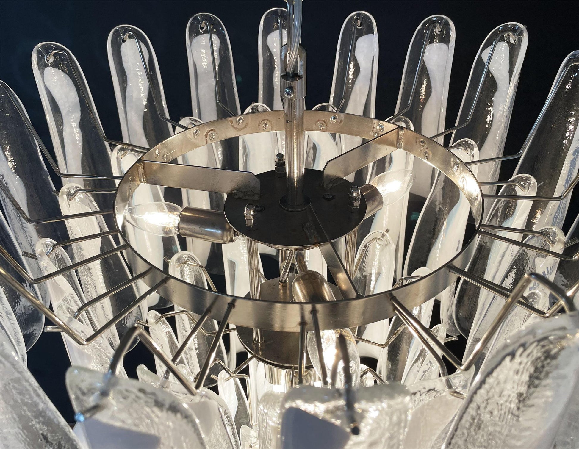 Alsorisra Postmodern Luxury Petal Glass Chandelier - Lamp Copper