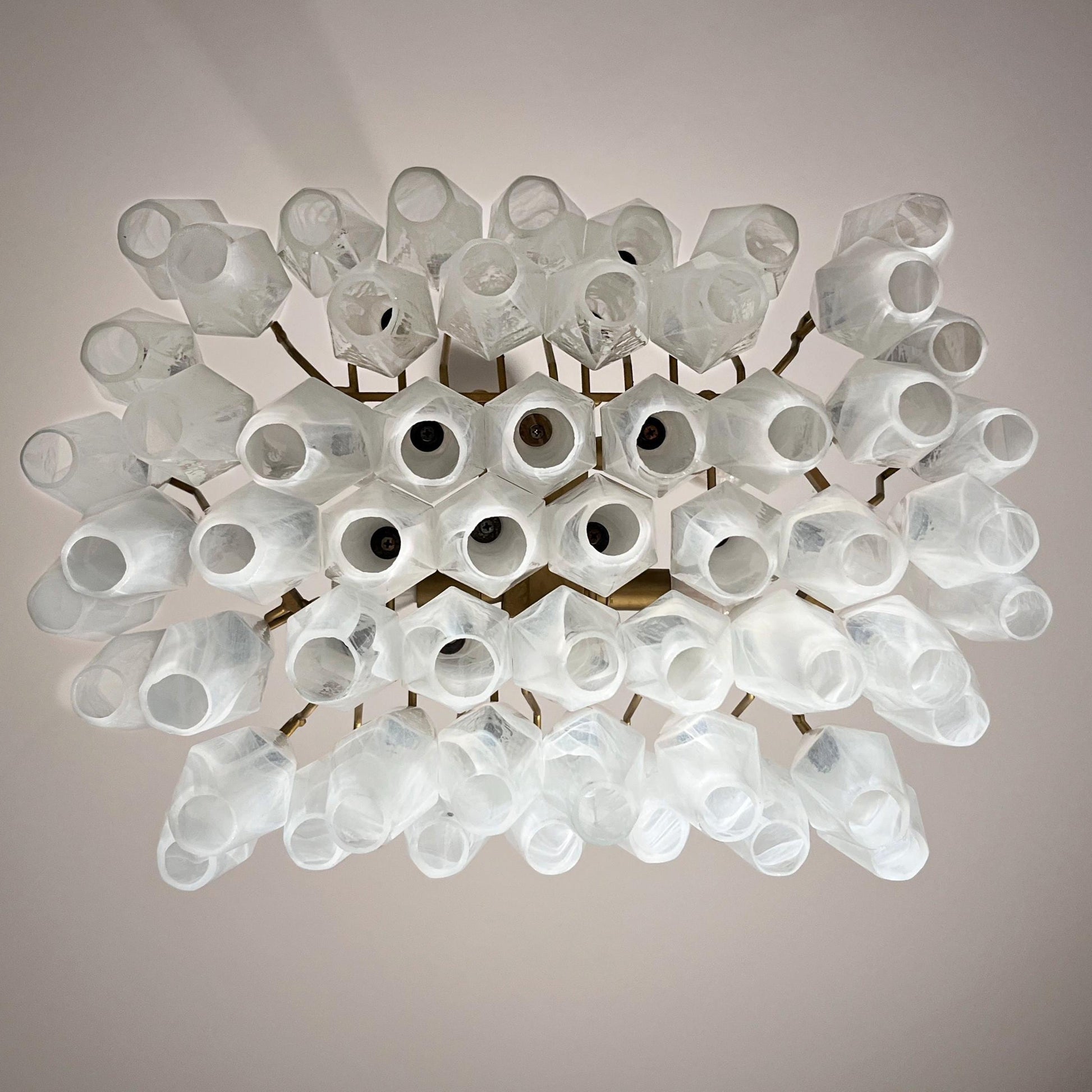 Ardoriel Postmodern Luxury Poliedri Alabaster Chandelier - Lamp Copper