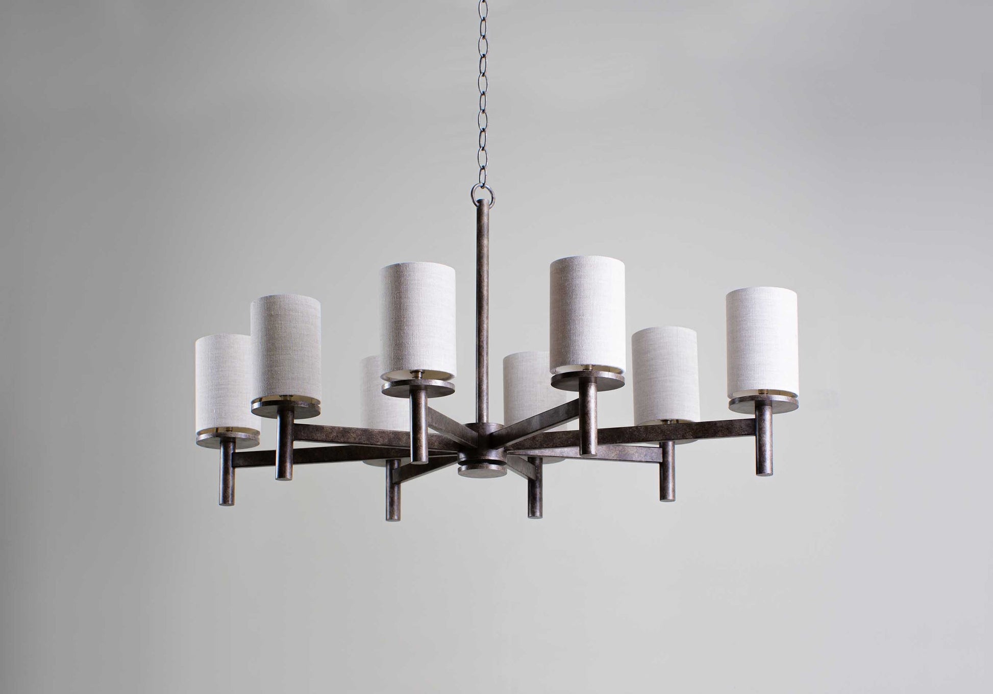 Iltalaris Premium Nordic Art Brass Fabric Chandelier - Lamp Copper