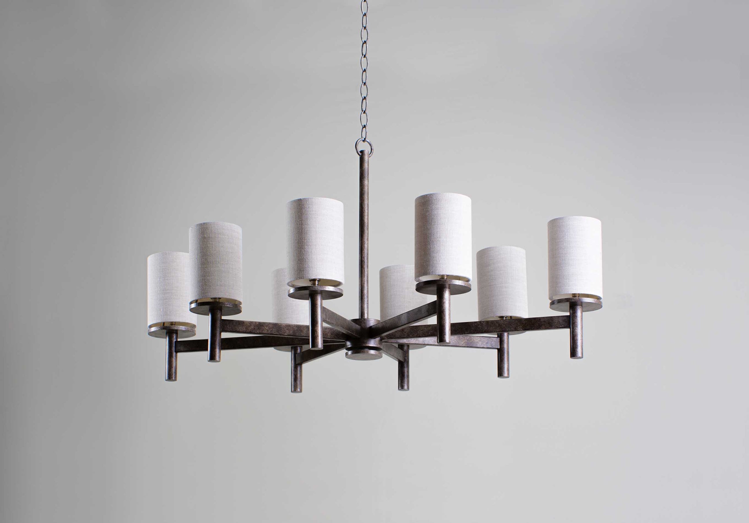 Iltalaris Premium Nordic Art Brass Fabric Chandelier - Lamp Copper