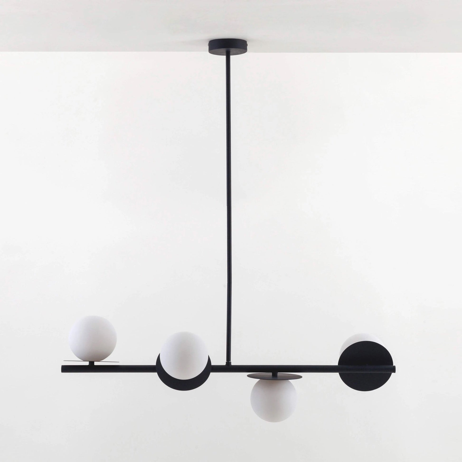 Evvararis Modern Minimalist Brass Glass Chandelier - Lamp Copper
