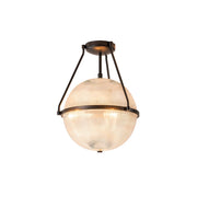 Atale Modern Minimalist Glass Metal Ceiling Lamp - Lamp Copper