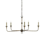Unity Vintage Mid-century Bronze Metal Chandelier - Lamp Copper