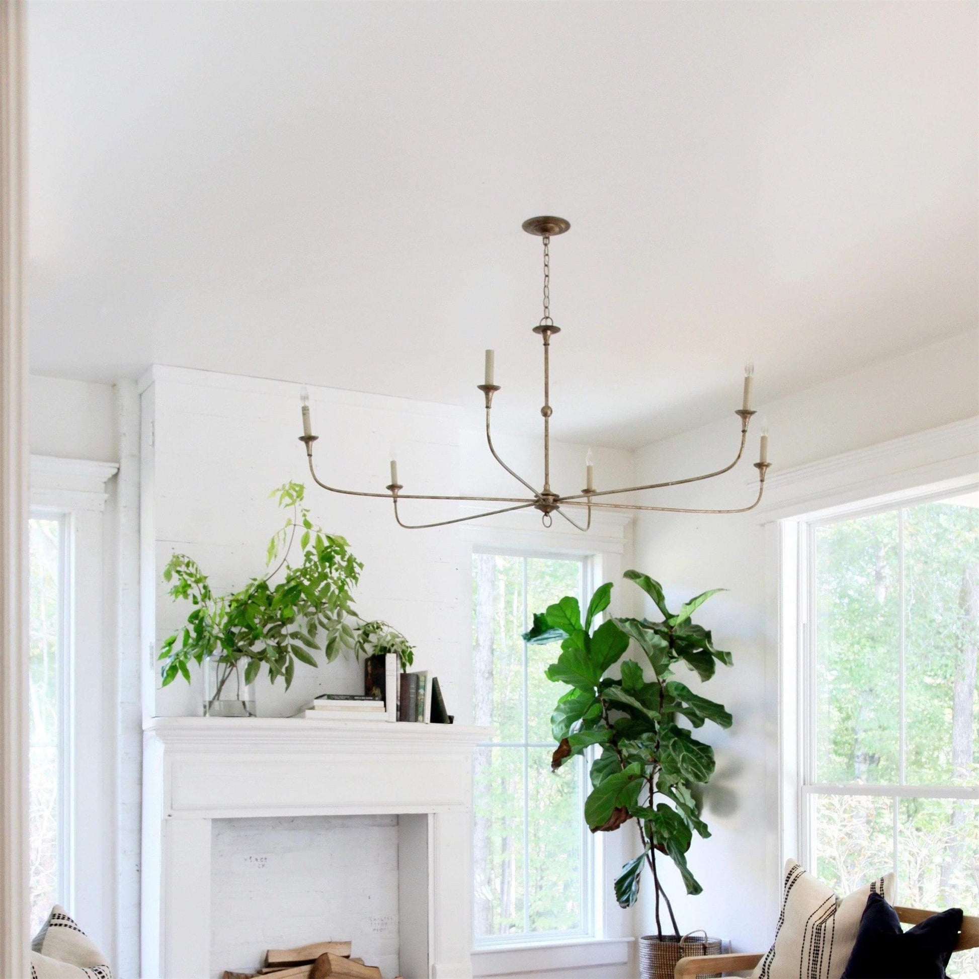 Unity Vintage Mid-century Bronze Metal Chandelier - Lamp Copper