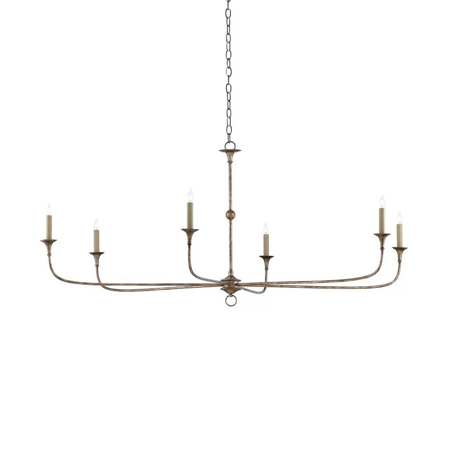 Unity Vintage Mid-century Bronze Metal Chandelier - Lamp Copper
