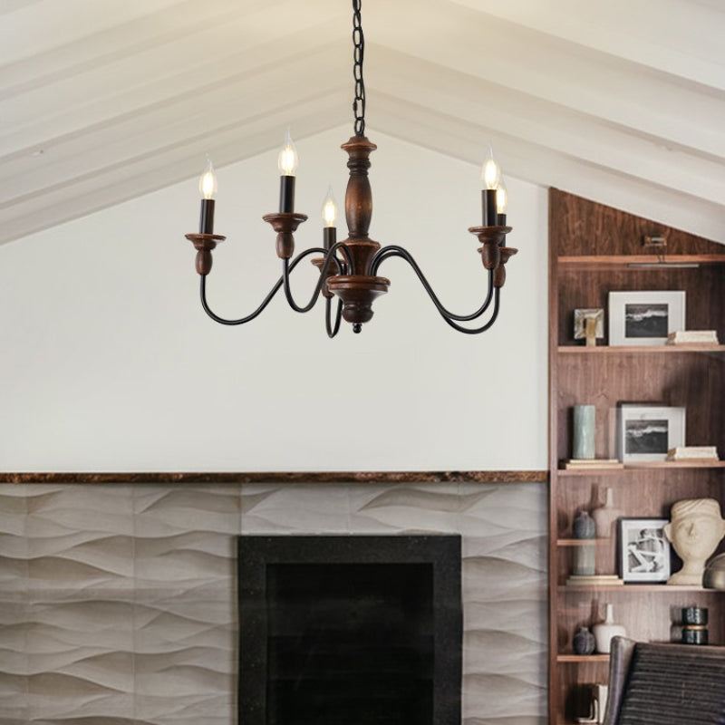 Silva Industrial Design LED Indoor Pendant Light Wood Metal - Letslighting