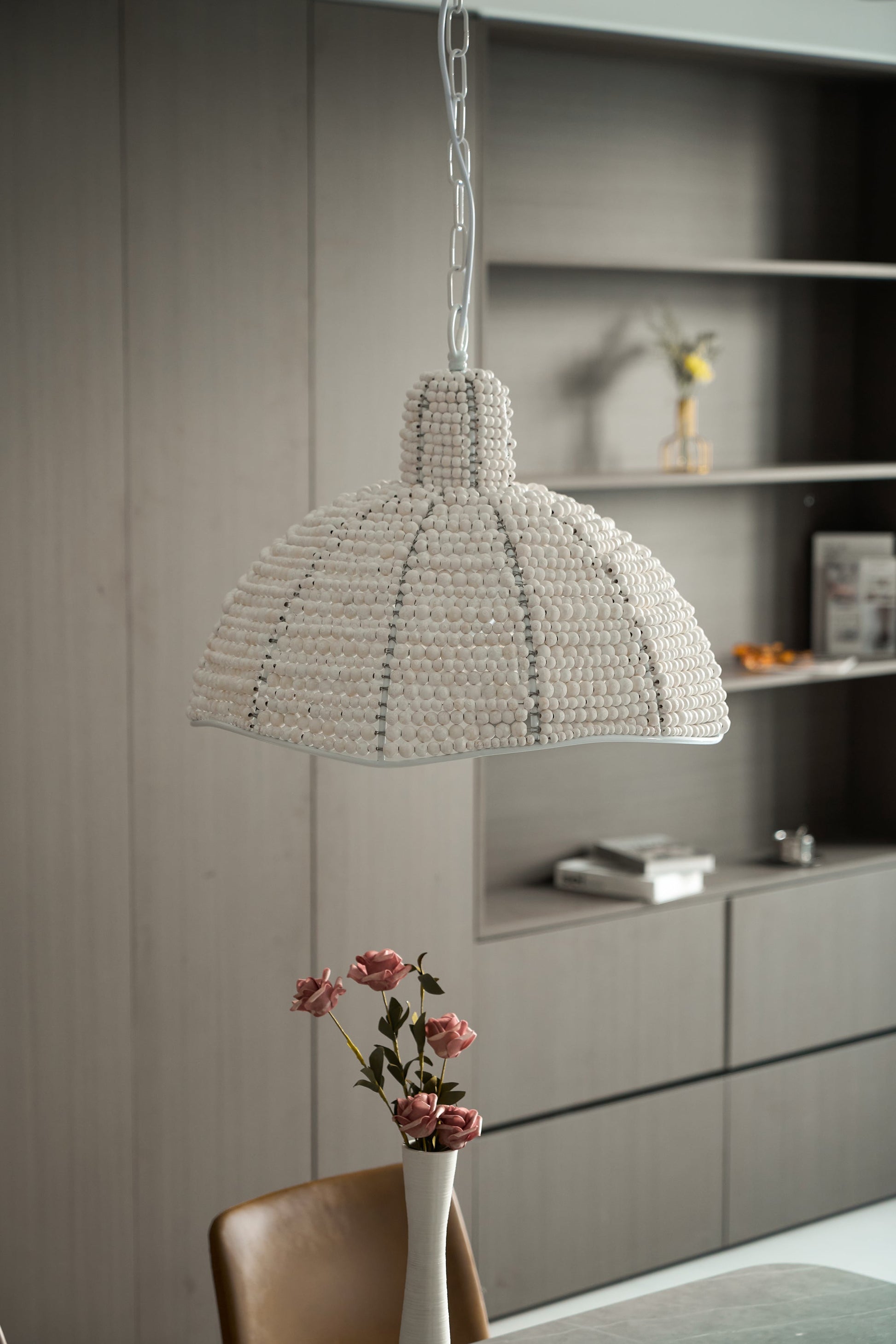 Veliraris Postmodern Luxury Metal Wood Pendant Lamp - Lamp Copper