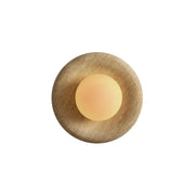 Orli Modern Minimalist Travertine Sconce Wall Lamp - Lamp Copper