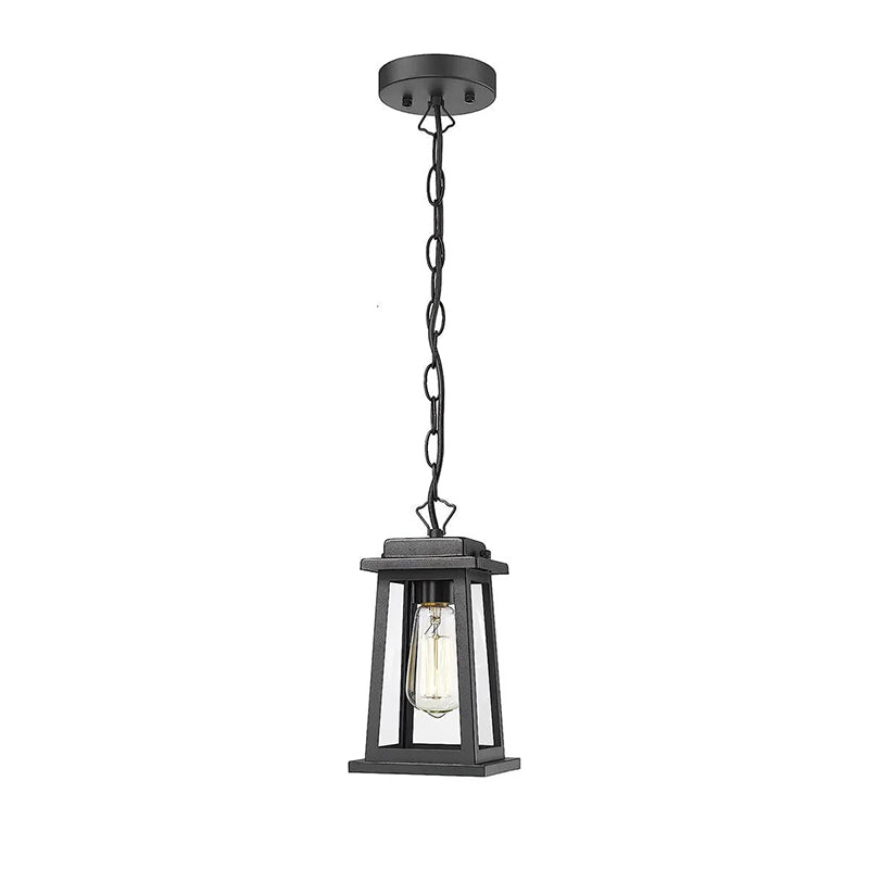 Erphaa Traditional Vintage Outdoor Metal Lantern Pendant Lamp - Lamp Copper