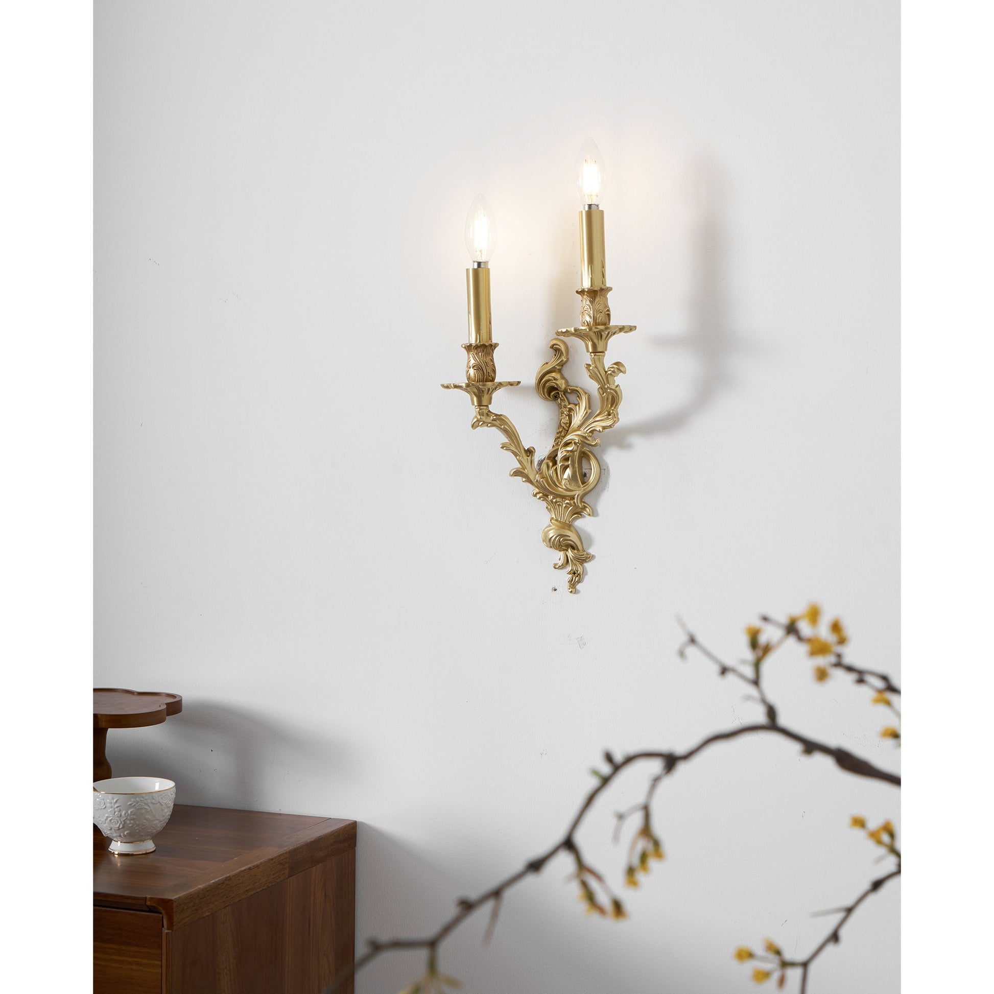 Veraee Vintage Nordic Art Metal Wall Light - Lamp Copper