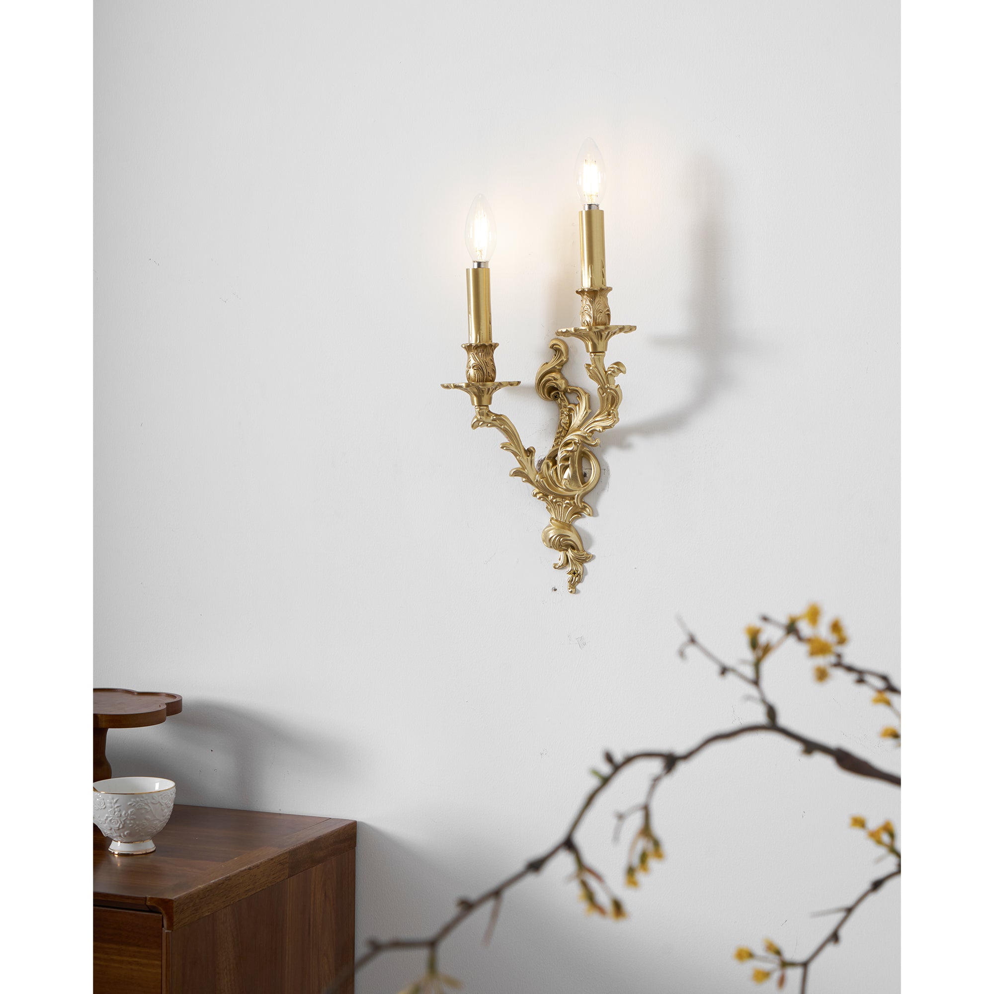 Veraee Vintage Nordic Art Metal Wall Light - Lamp Copper