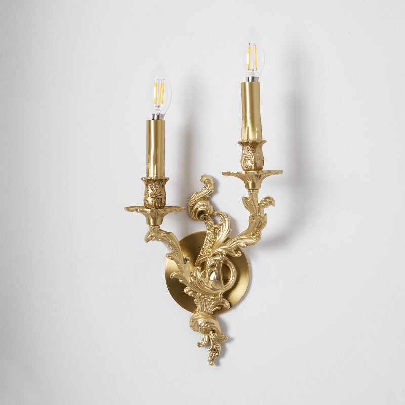 Veraee Vintage Nordic Art Metal Wall Light - Lamp Copper