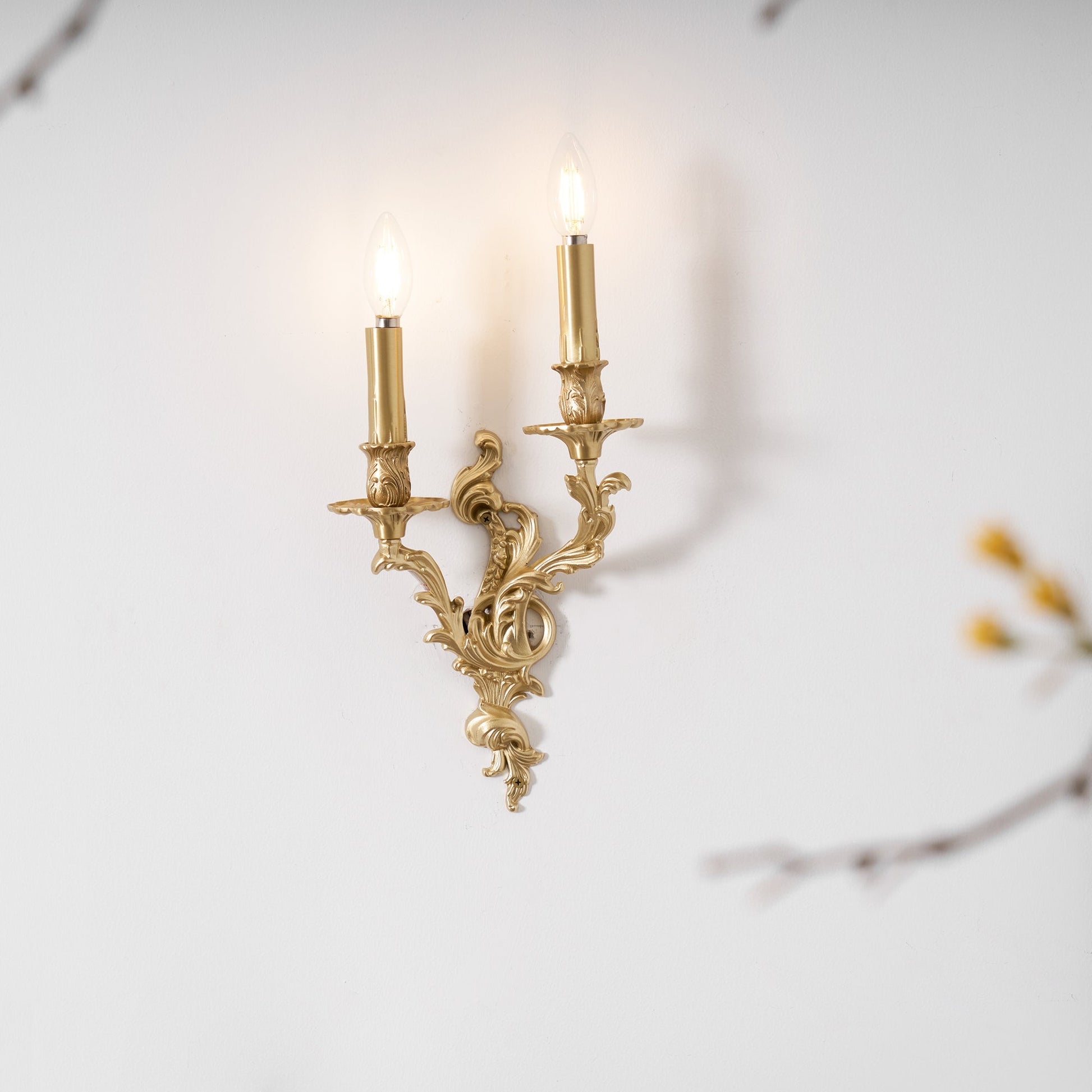 Veraee Vintage Nordic Art Metal Wall Light - Lamp Copper