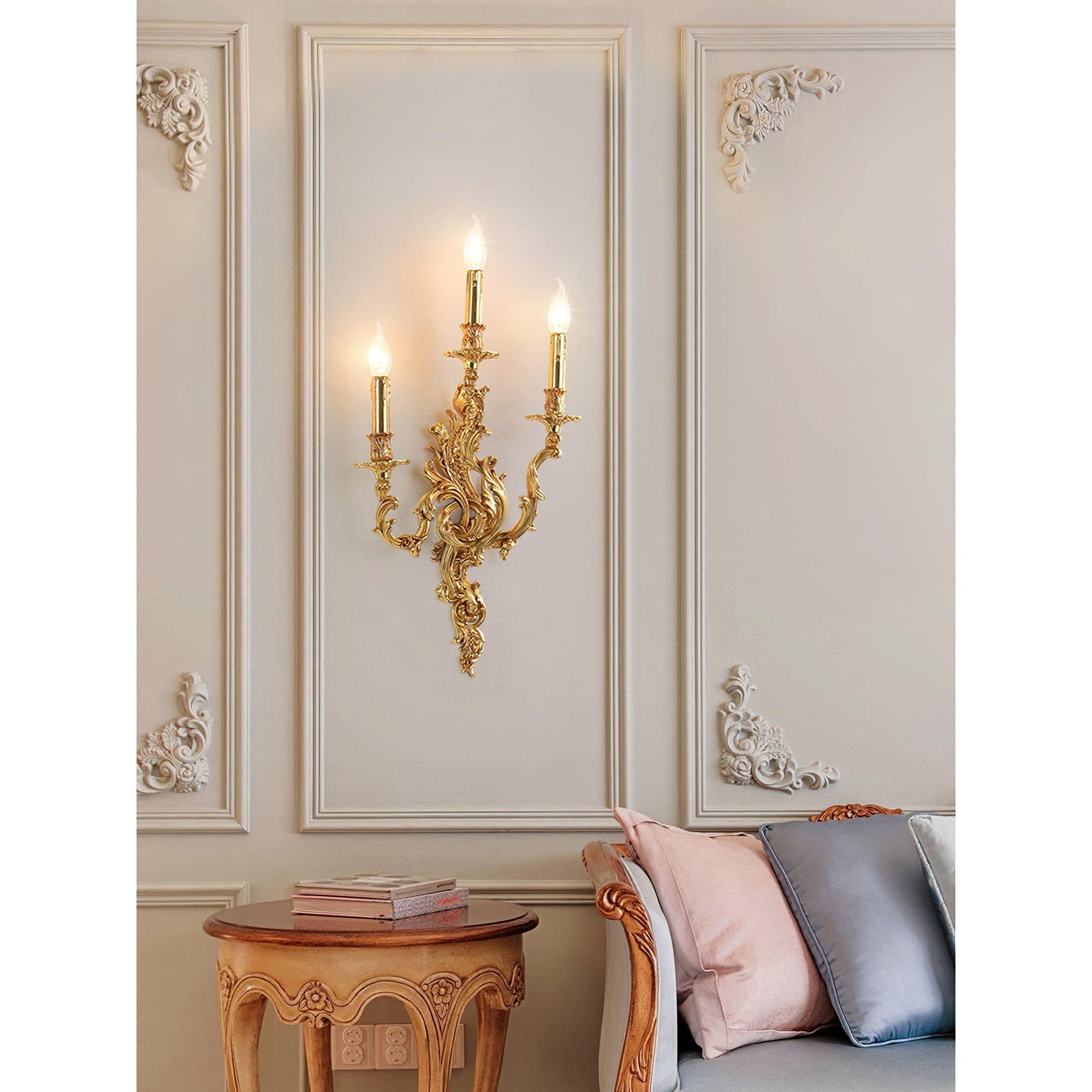 Veraee Vintage Nordic Art Metal Wall Light - Lamp Copper