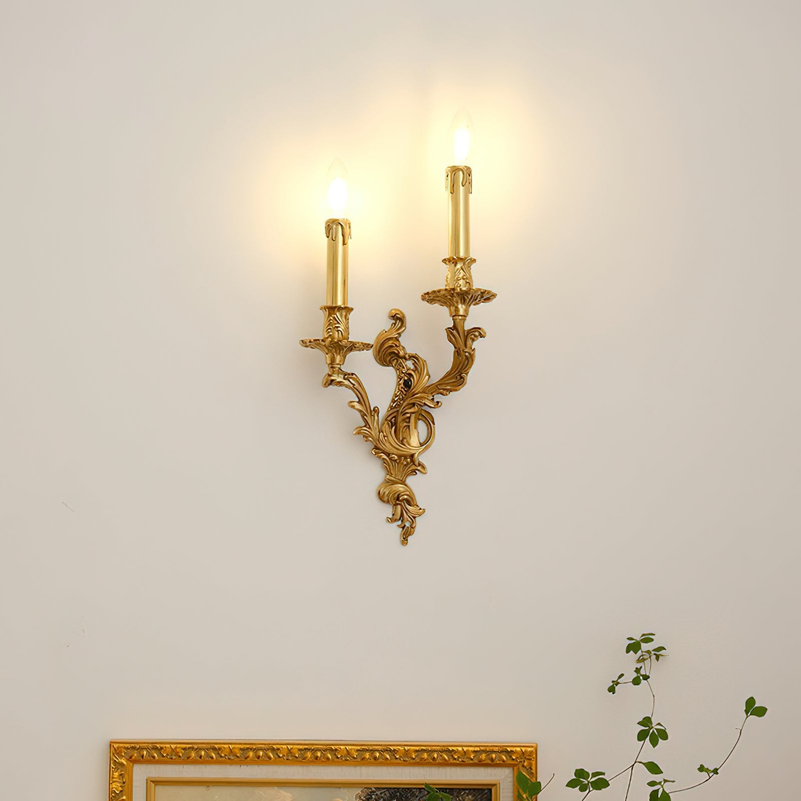 Veraee Vintage Nordic Art Metal Wall Light - Lamp Copper