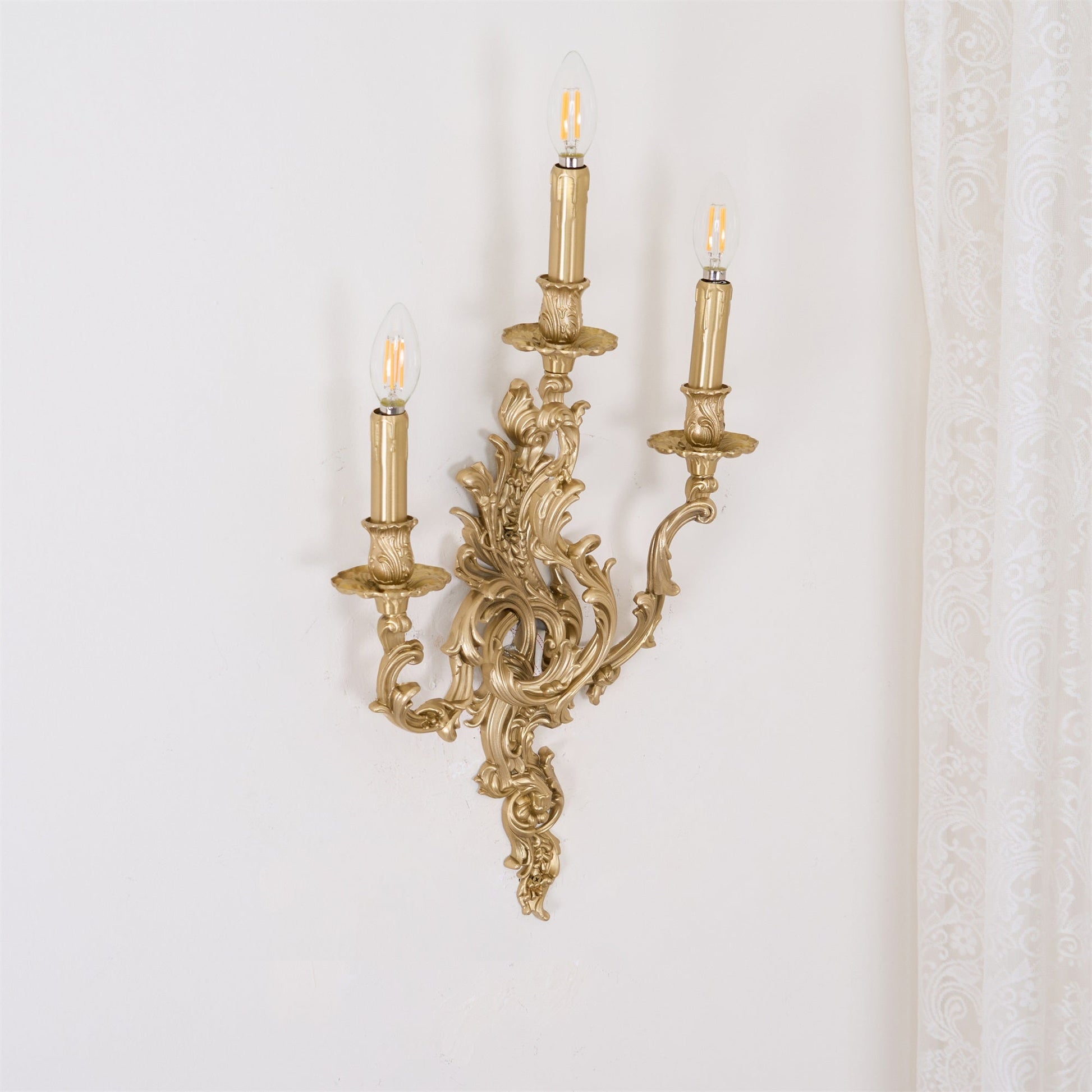 Veraee Vintage Nordic Art Metal Wall Light - Lamp Copper