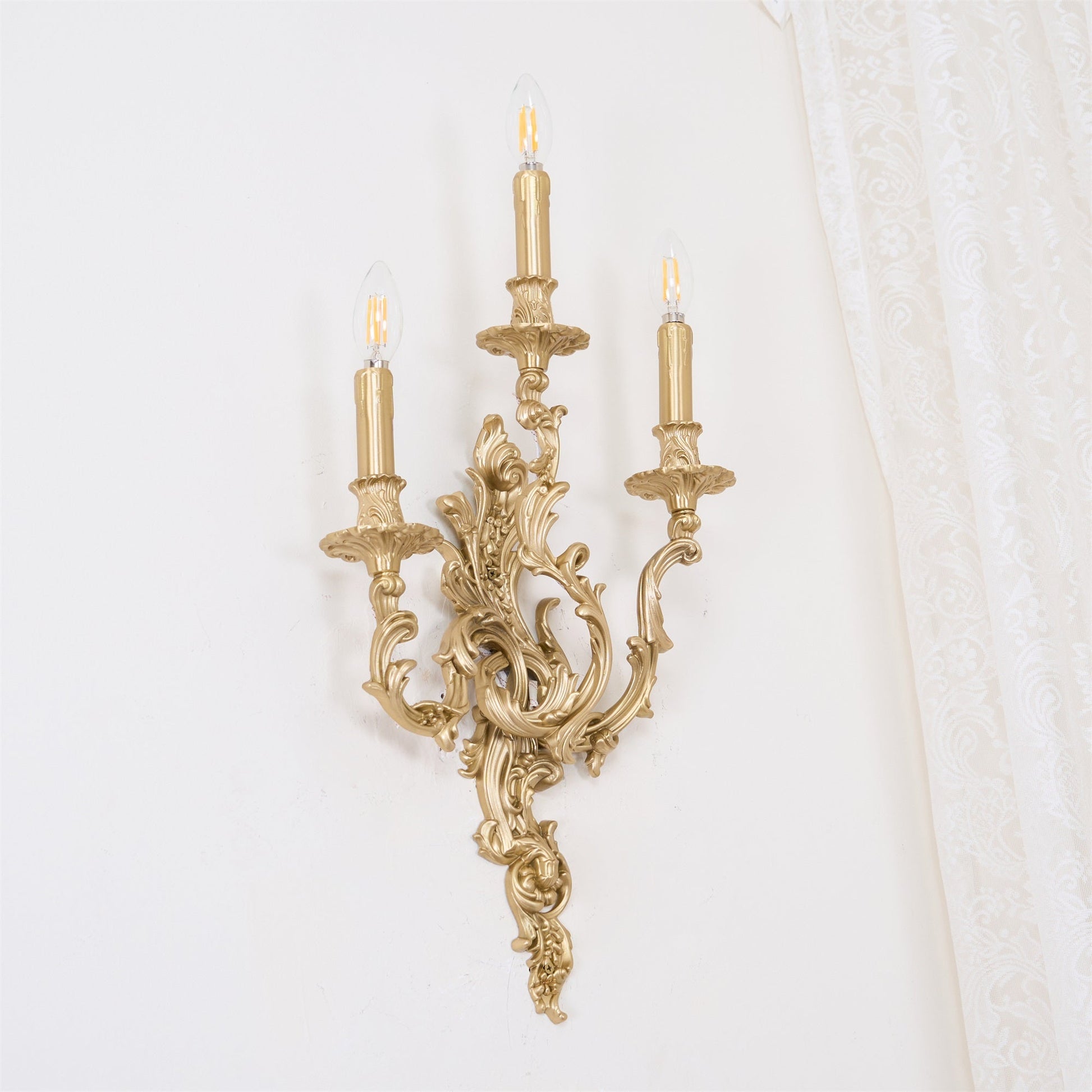 Veraee Vintage Nordic Art Metal Wall Light - Lamp Copper