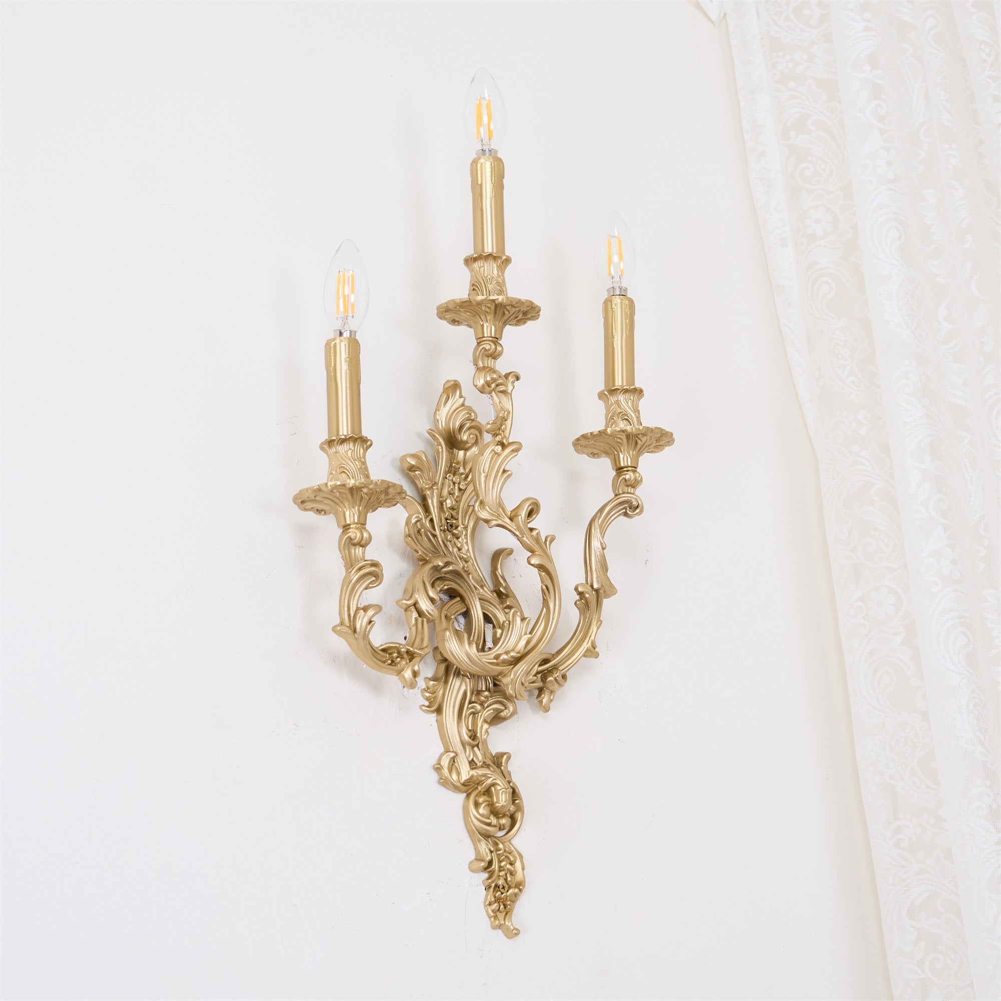 Veraee Vintage Nordic Art Metal Wall Light - Lamp Copper