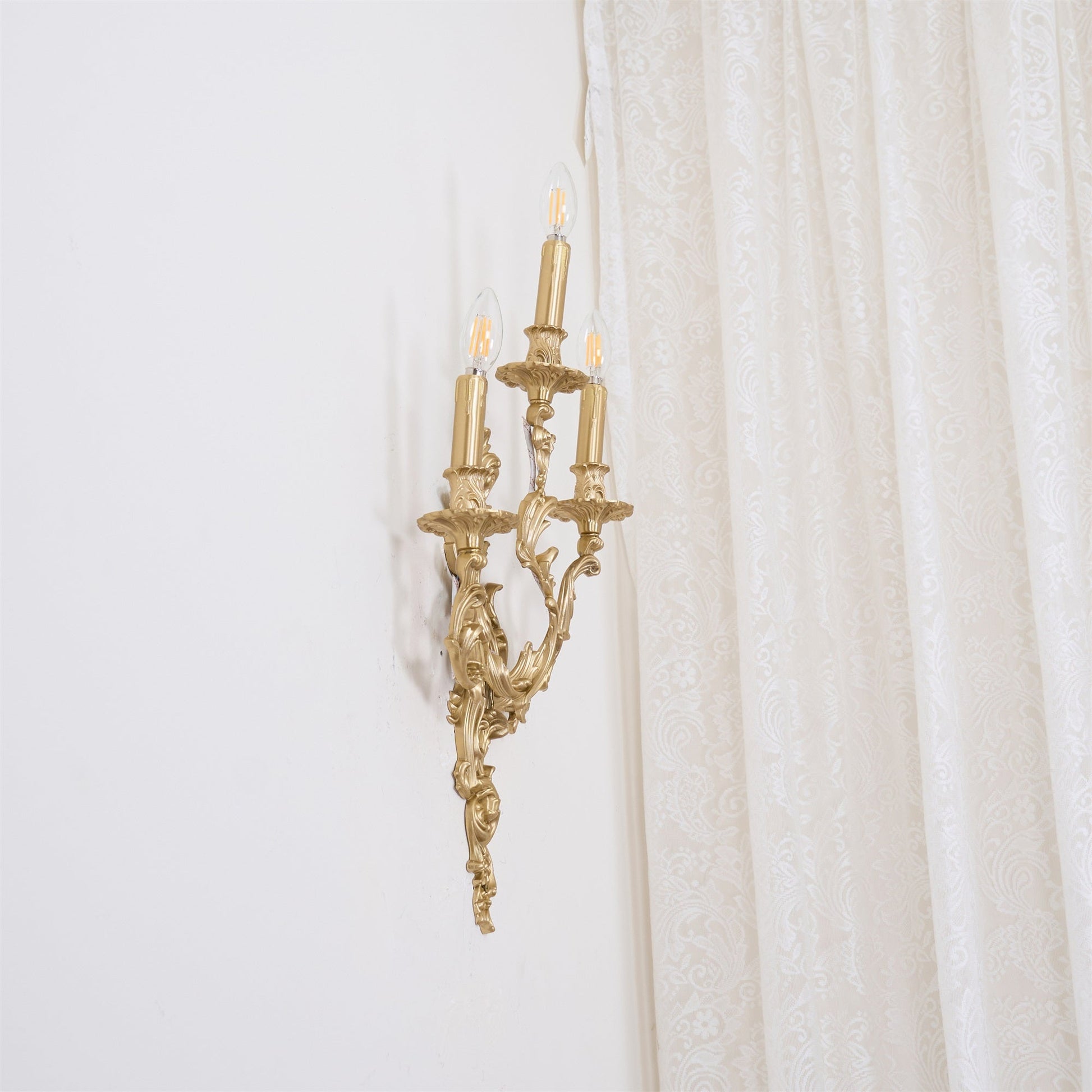 Veraee Vintage Nordic Art Metal Wall Light - Lamp Copper