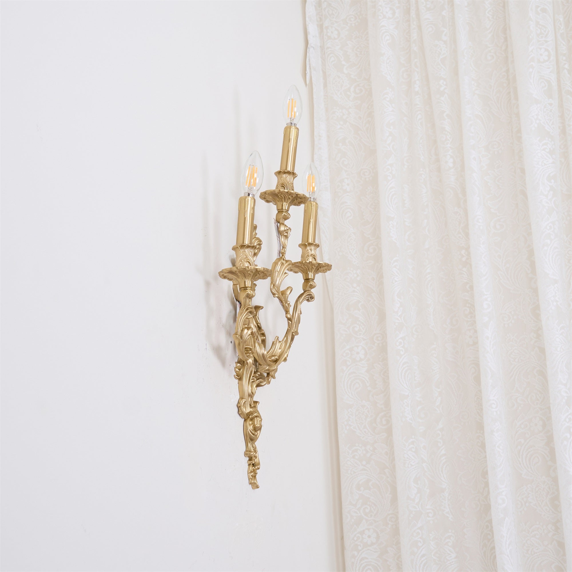 Veraee Vintage Nordic Art Metal Wall Light - Lamp Copper