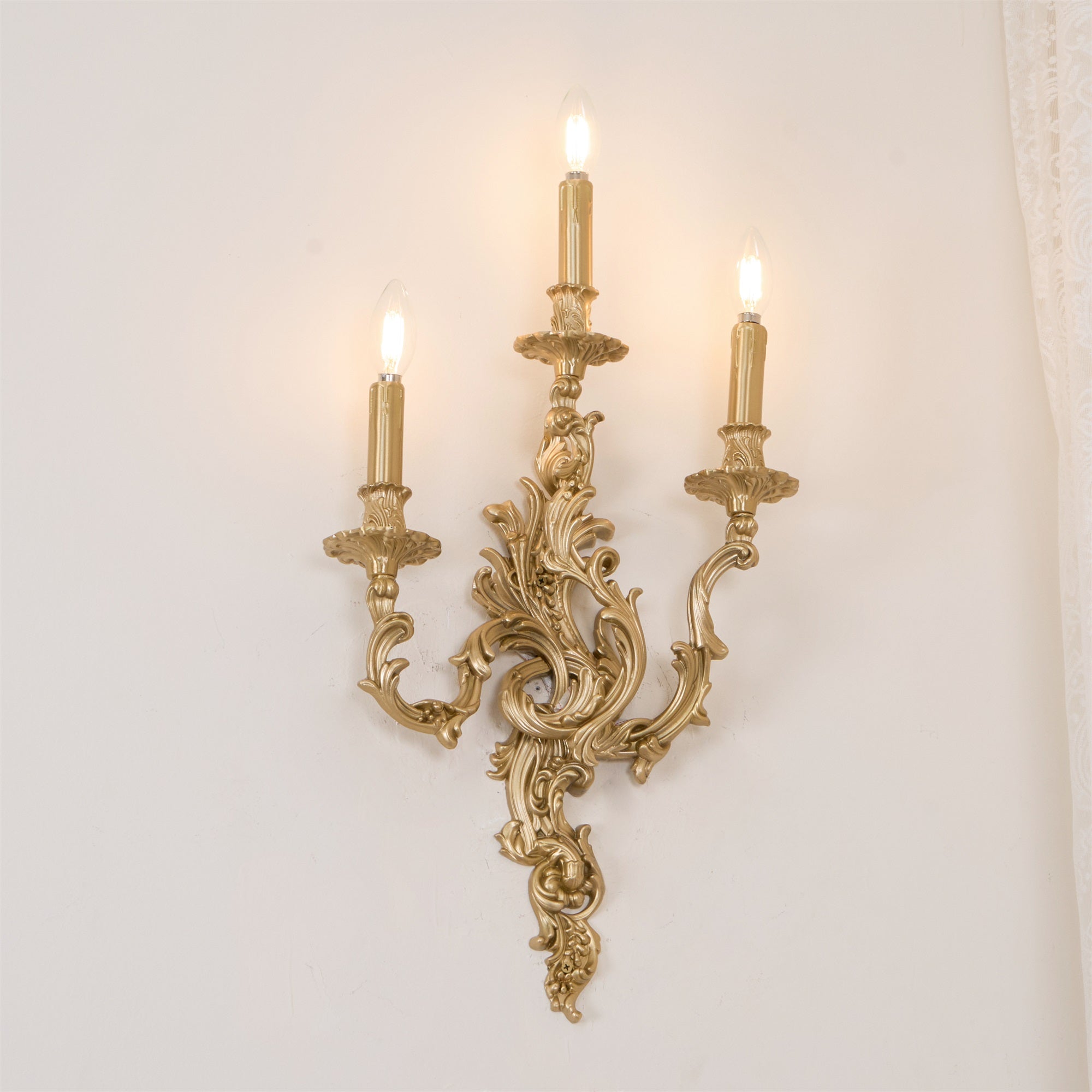 Veraee Vintage Nordic Art Metal Wall Light - Lamp Copper