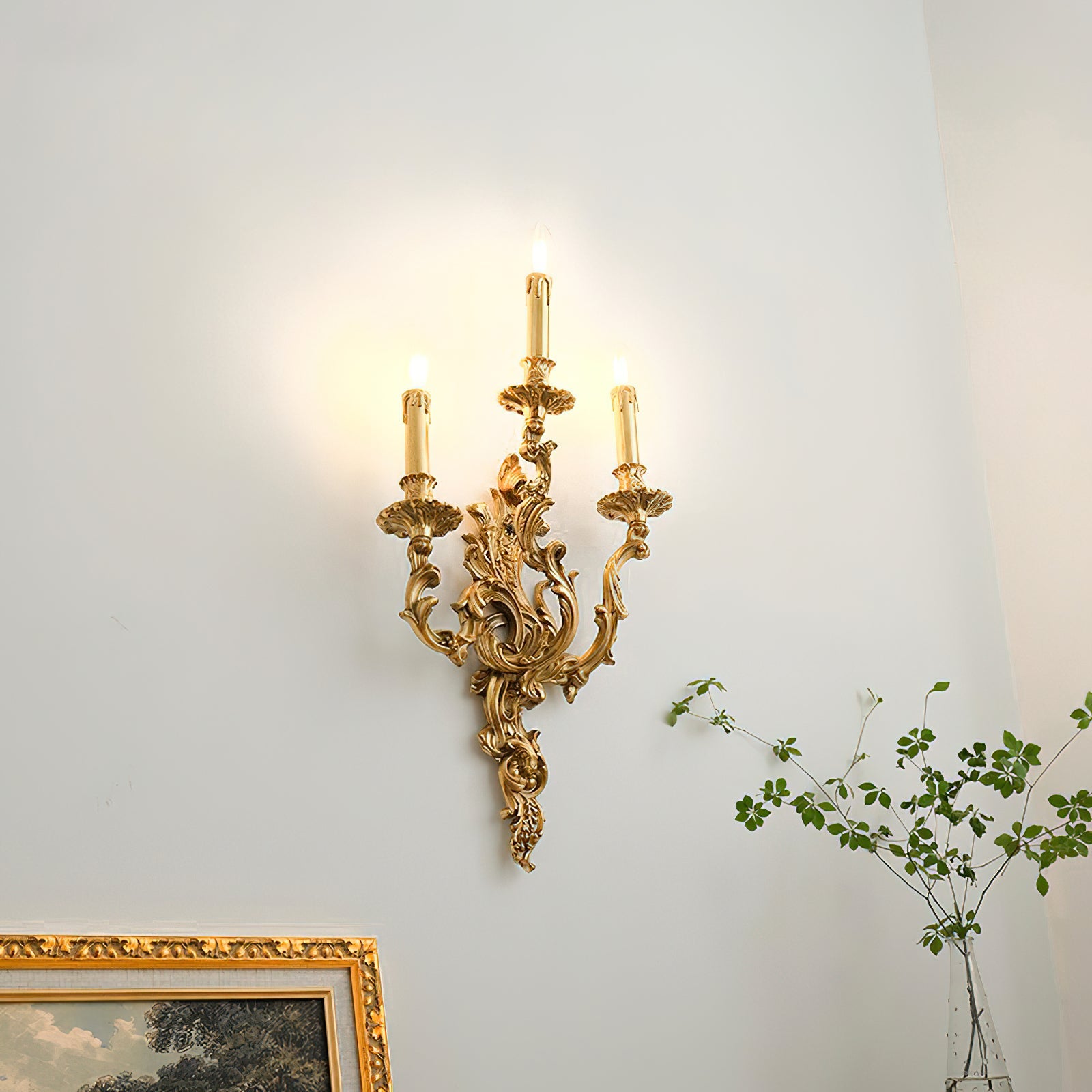 Veraee Vintage Nordic Art Metal Wall Light - Lamp Copper