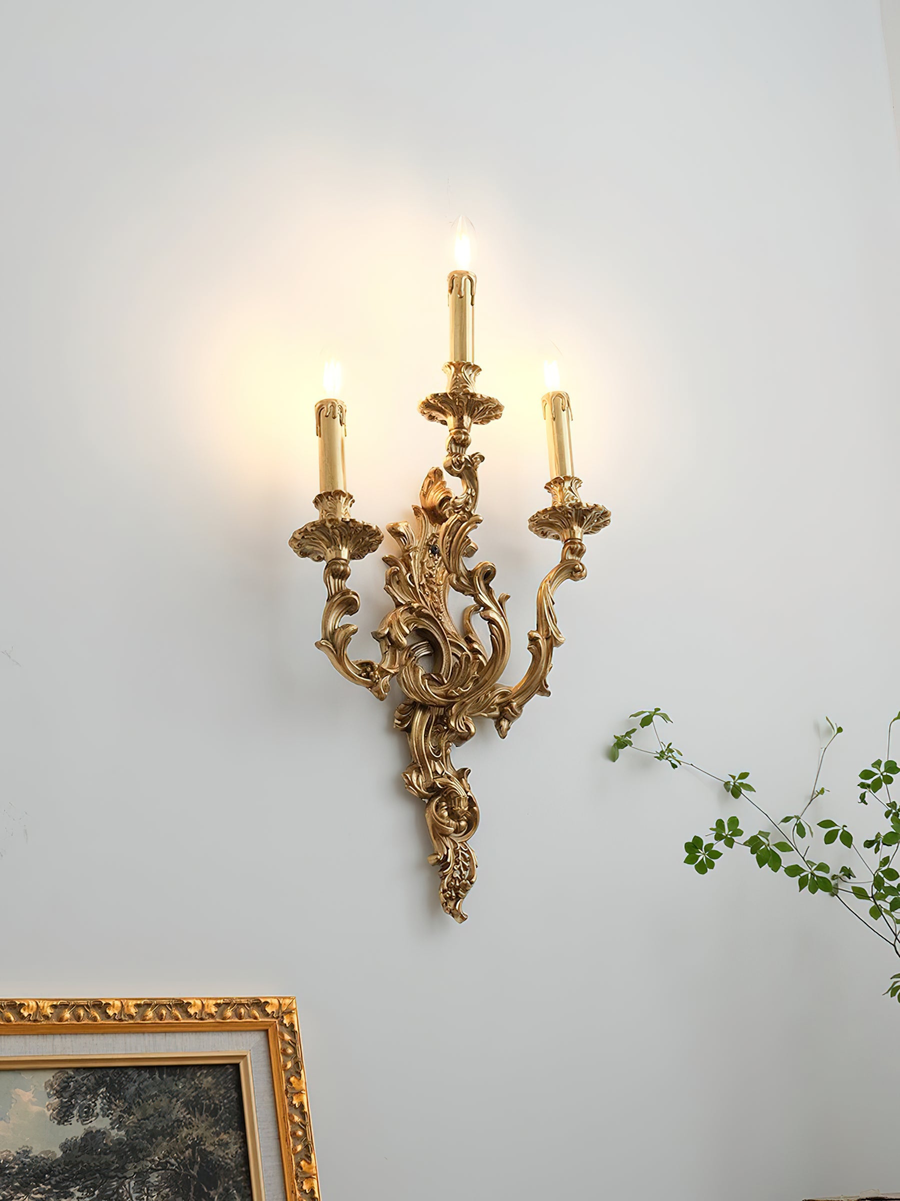 Veraee Vintage Nordic Art Metal Wall Light - Lamp Copper