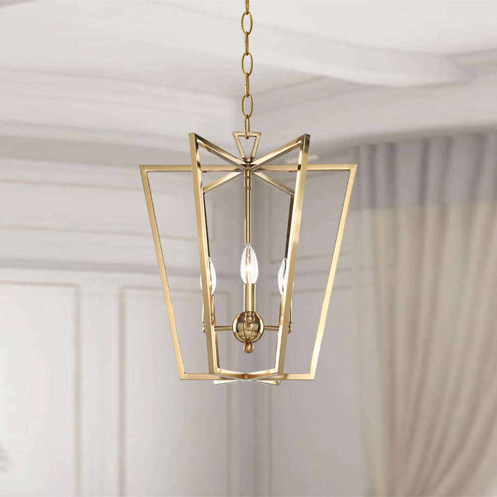Elthaaris Vintage Industrial Metal Lantern Pendant Light - Lamp Copper