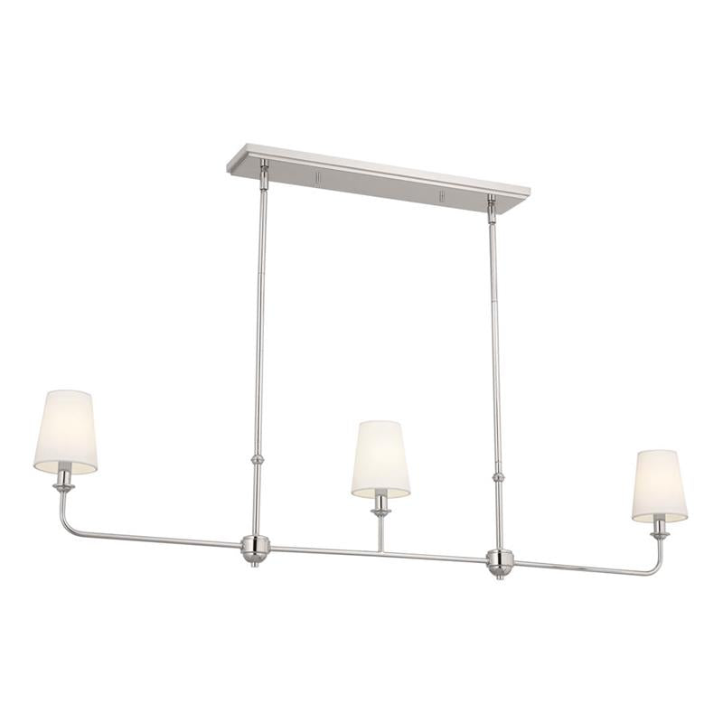 Mymareth Modern Minimalist Linear Metal Chandelier - Lamp Copper