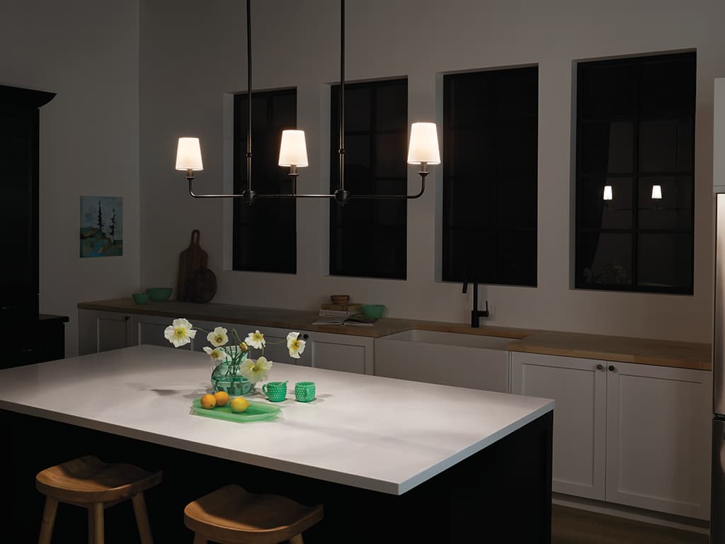 Mymareth Modern Minimalist Linear Metal Chandelier - Lamp Copper