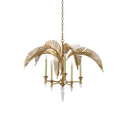 Italis Individual Creativity Frond Metal Chandelier - Lamp Copper