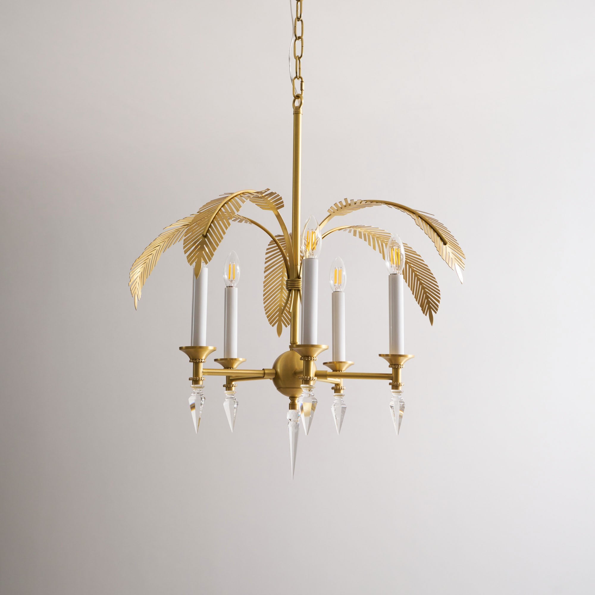 Italis Individual Creativity Frond Metal Chandelier - Lamp Copper