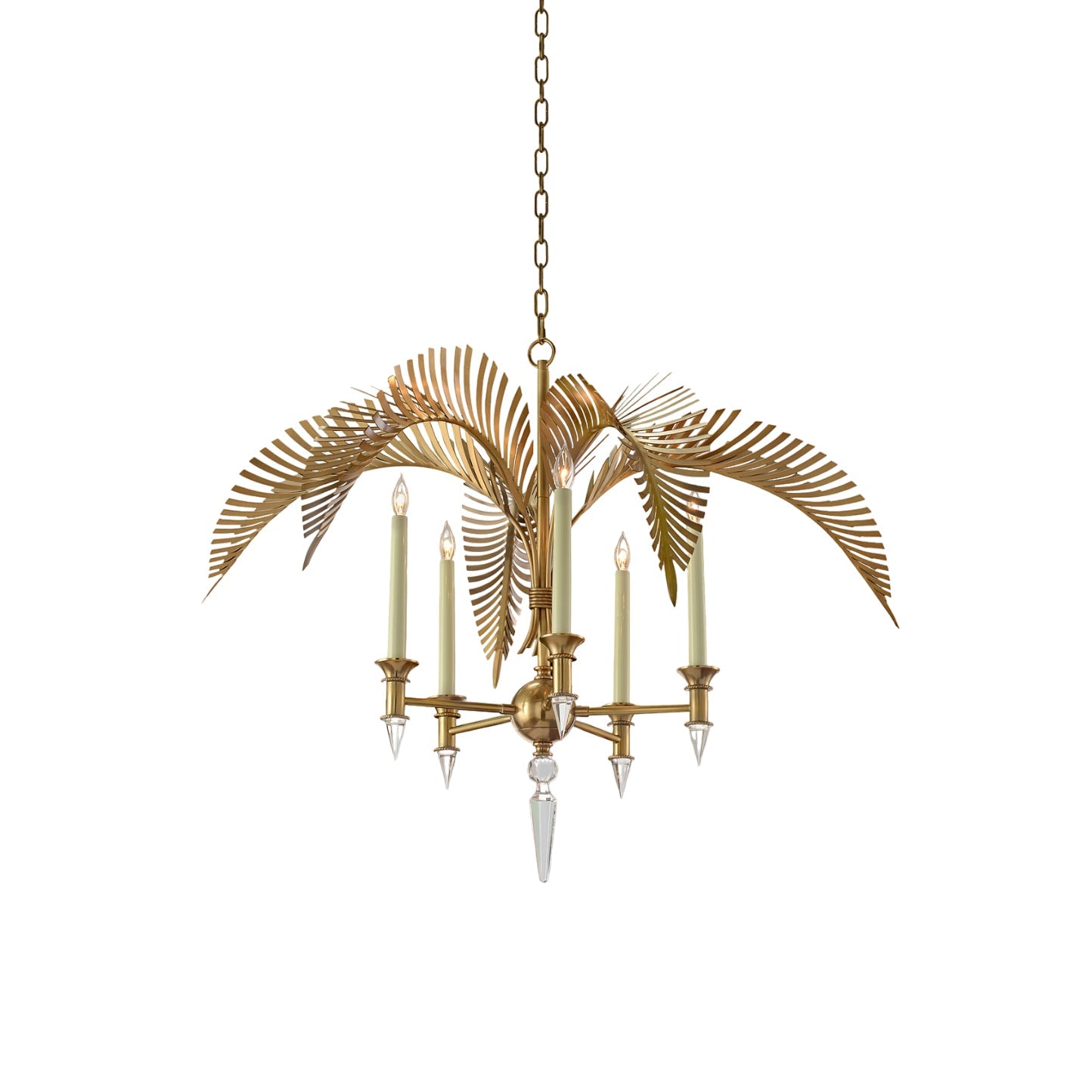 Italis Individual Creativity Frond Metal Chandelier - Lamp Copper