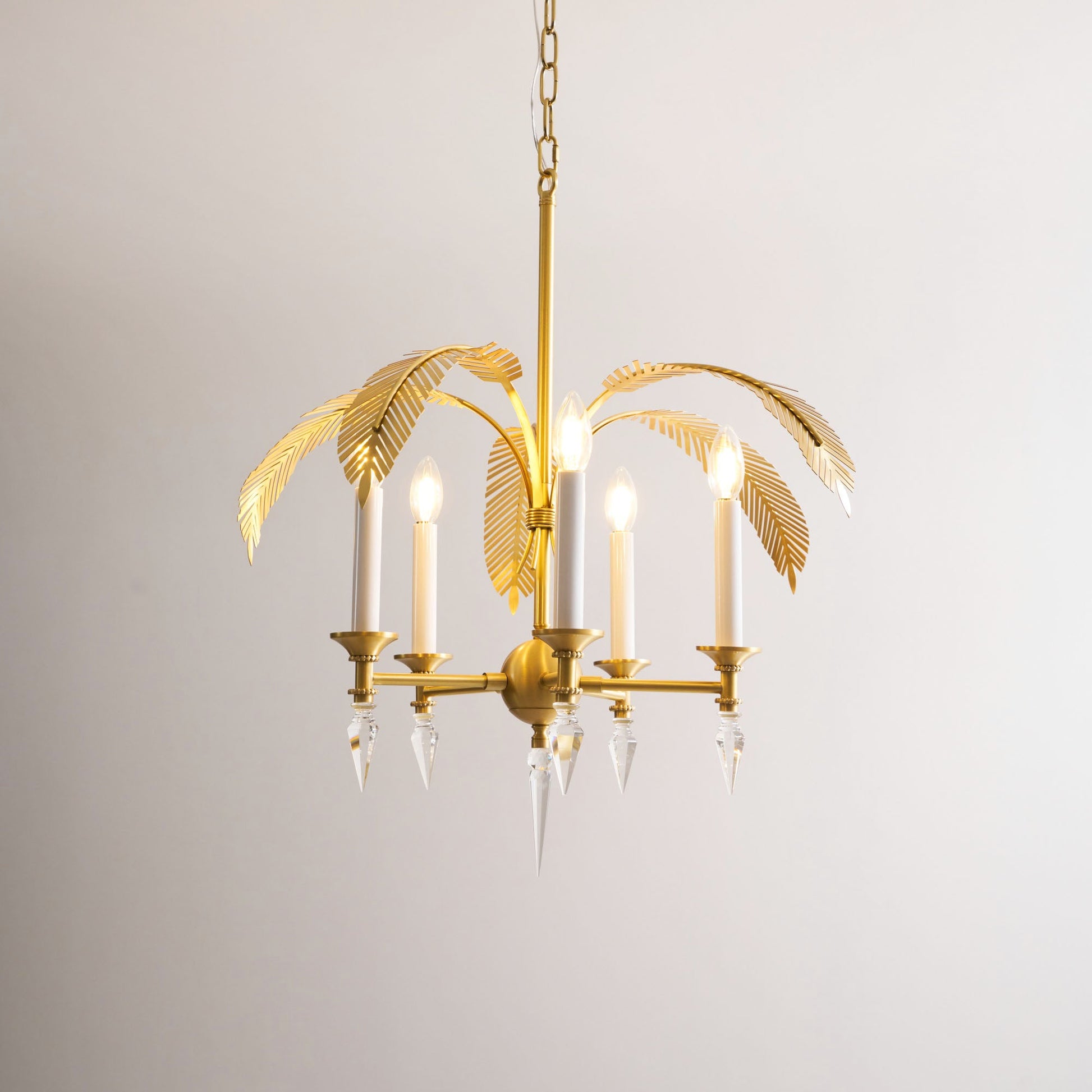 Italis Individual Creativity Frond Metal Chandelier - Lamp Copper