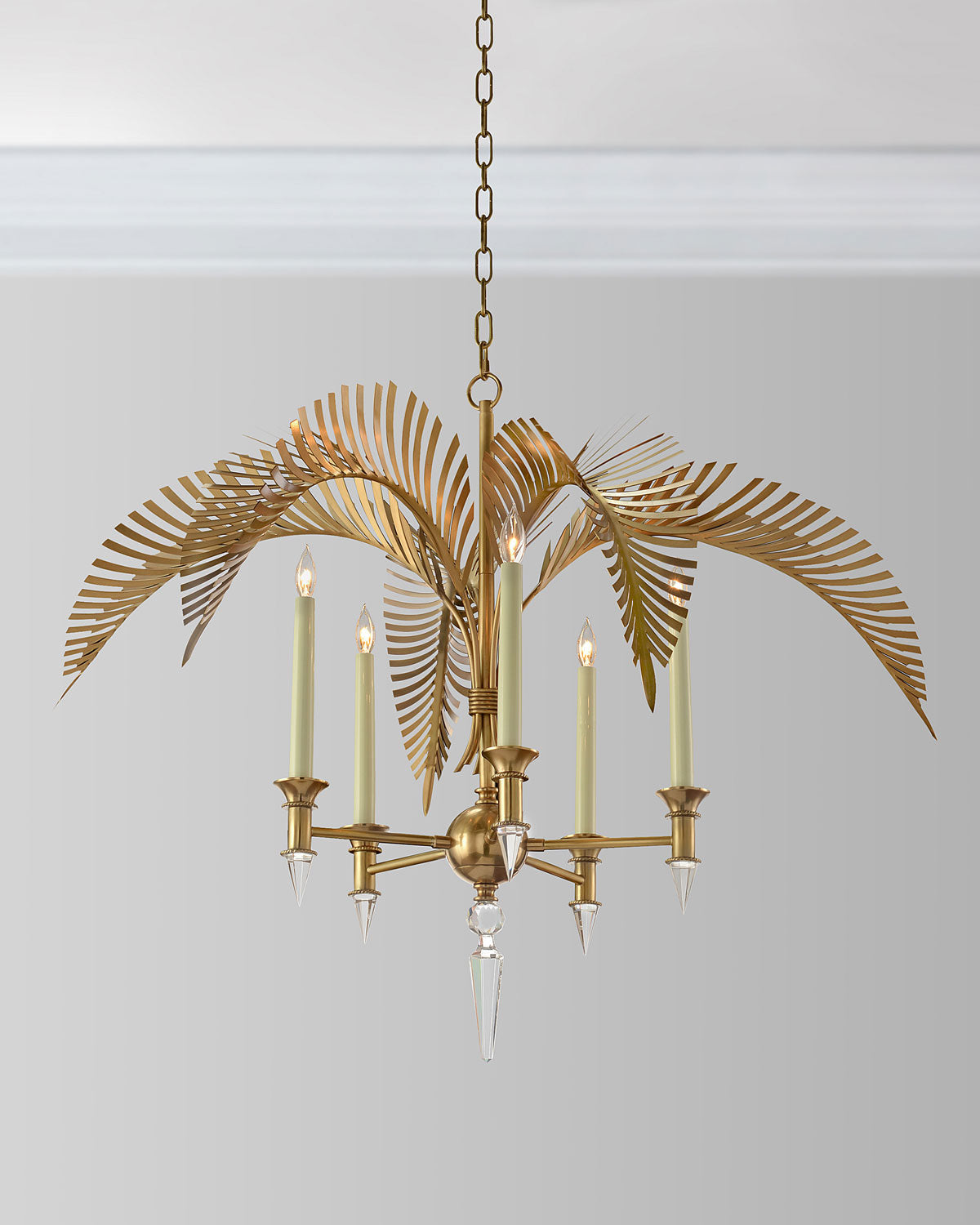 Italis Individual Creativity Frond Metal Chandelier - Lamp Copper