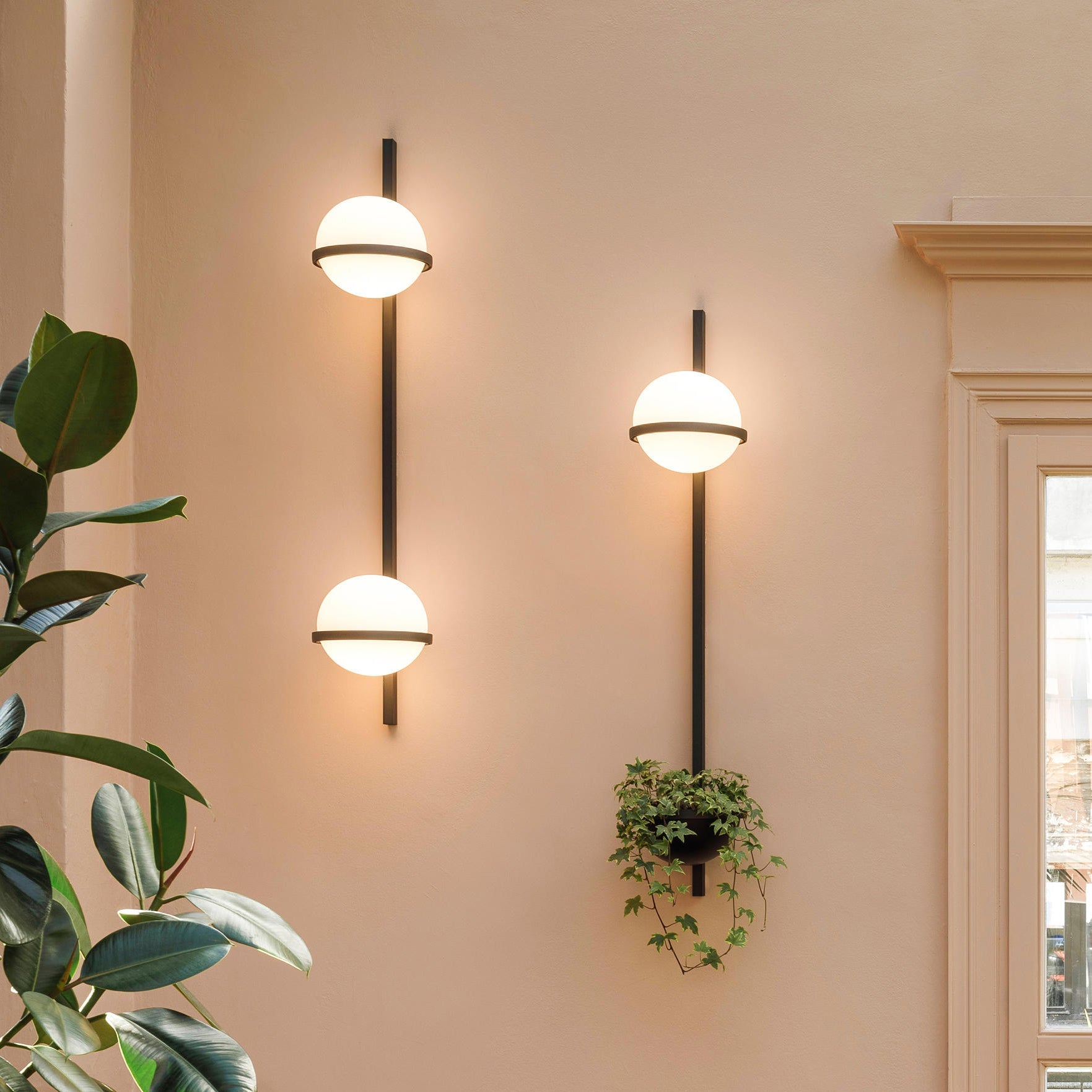 Olthaarae Modern Minimalist Plastic Metal Wall Lamp - Lamp Copper