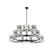 Aurlaeir Elegance Vintage Papillon Brass Glass Chandelier - Lamp Copper