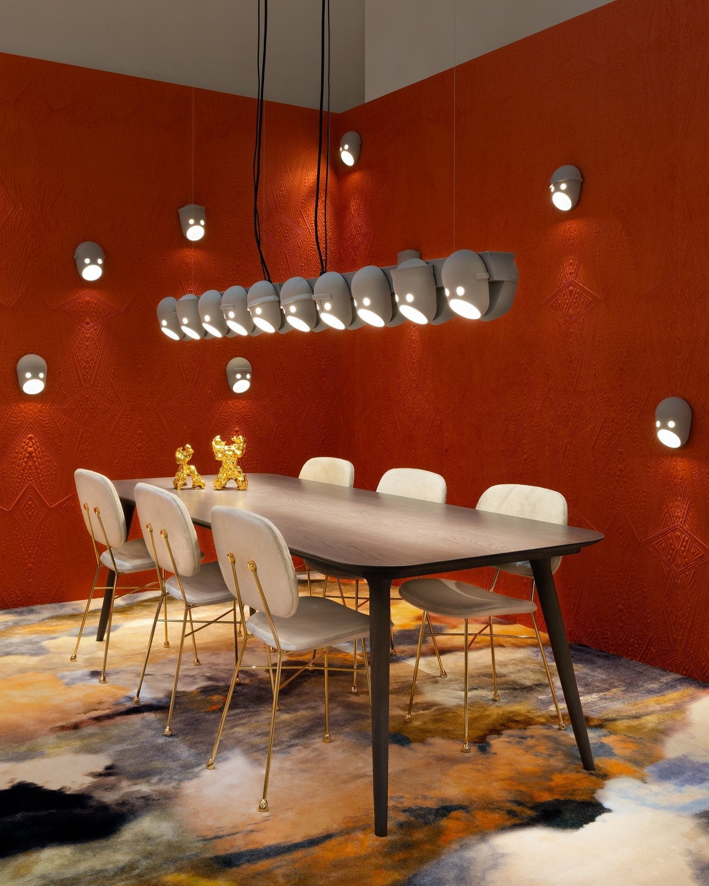 Evphael Individual Creativity Resin Chandelier - Lamp Copper