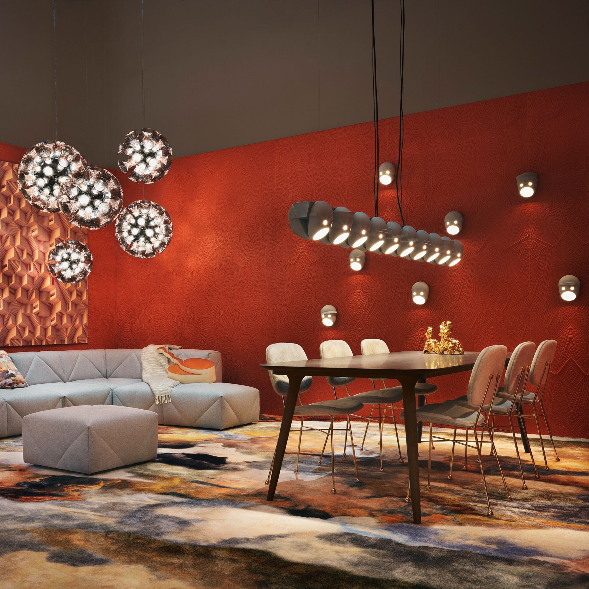 Evphael Individual Creativity Resin Chandelier - Lamp Copper