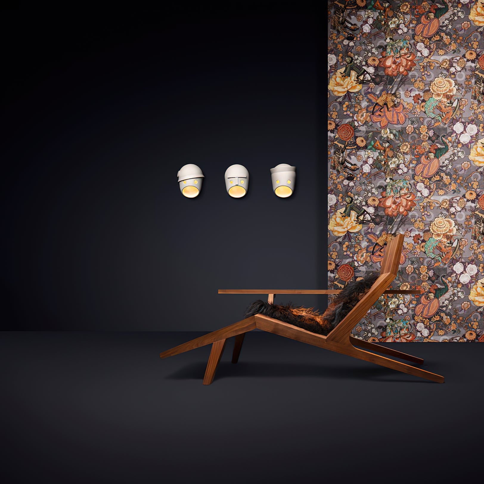 Elvynira Individual Creativity Party Resin Wall Lamp - Lamp Copper
